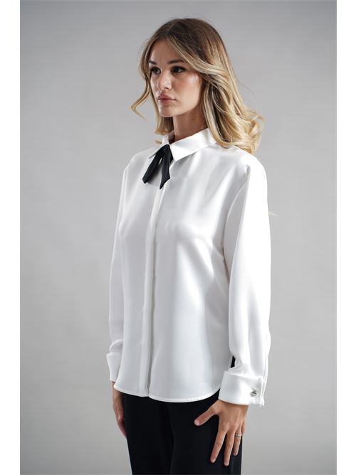 Camicia smoking in raso Simona Corsellini | A25CECA10201INFINITY